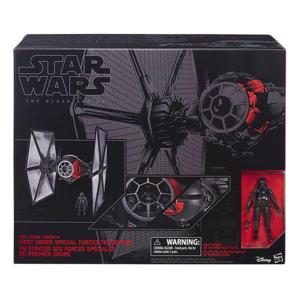 2017 Star Wars The Force Awakens - First Order Special Forces Tie Fighter - Hasbro (Star Wars Vehicle & Action Figure Playset) action figure collectible [Barcode 5010994921156] - Main Image 2