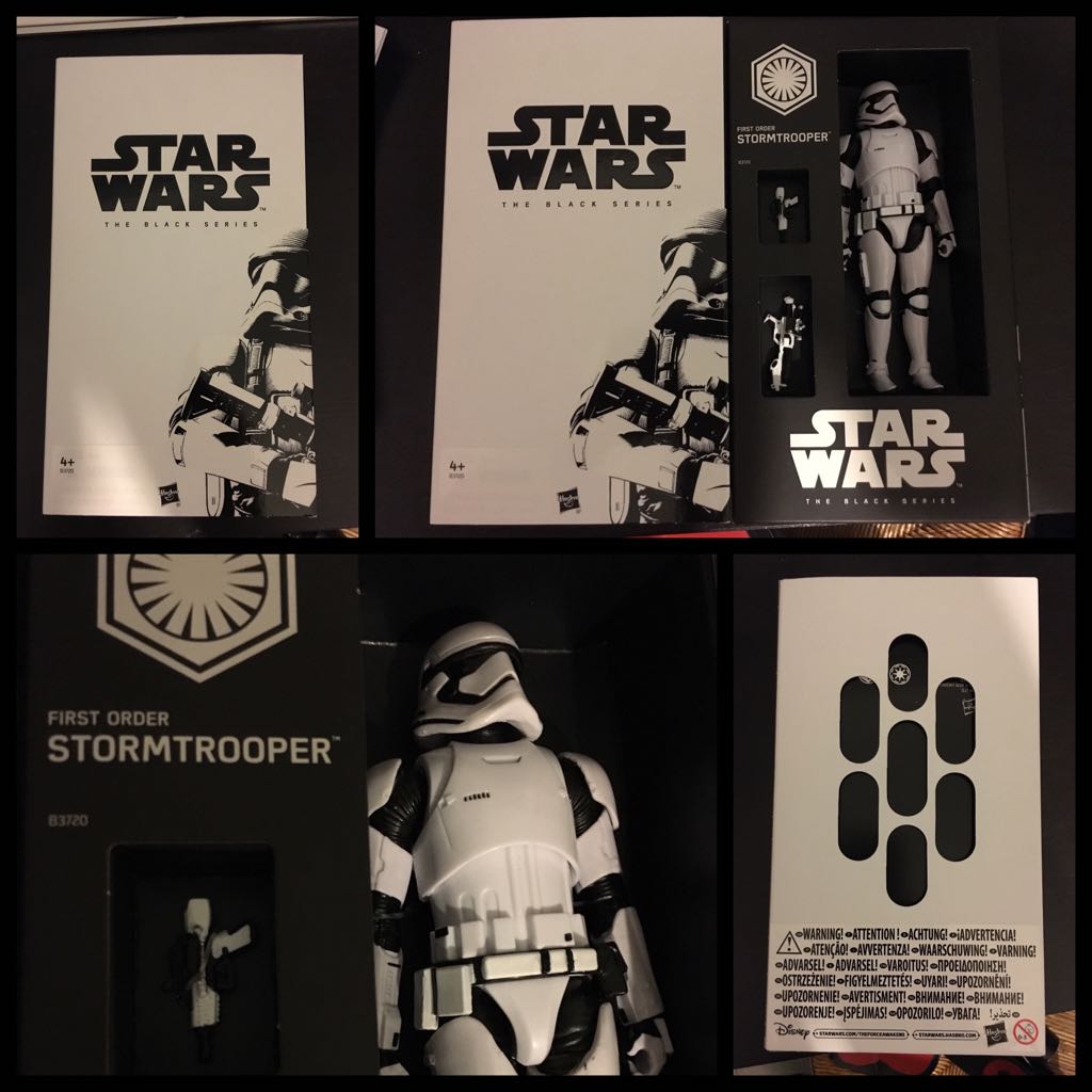 First Order Stormtrooper (Evolution) - Hasbro (Star Wars Black 6”) (Starwars Black 6 inch) action figure collectible [Barcode 5010994928216] - Main Image 2