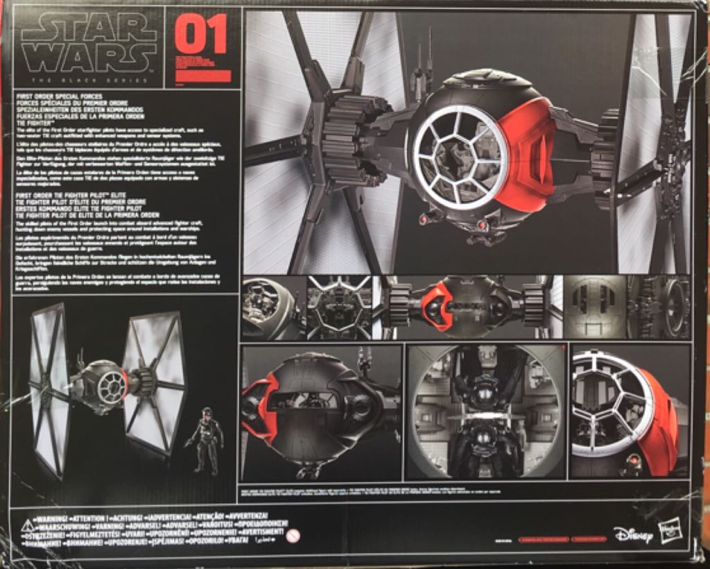 First Order Special Forces TIE Fighter + TIE Fighter Pilot Elite - Disney/Hasbro (Star Wars - The Black Series 6.0”) action figure collectible [Barcode 5010994951382] - Main Image 2