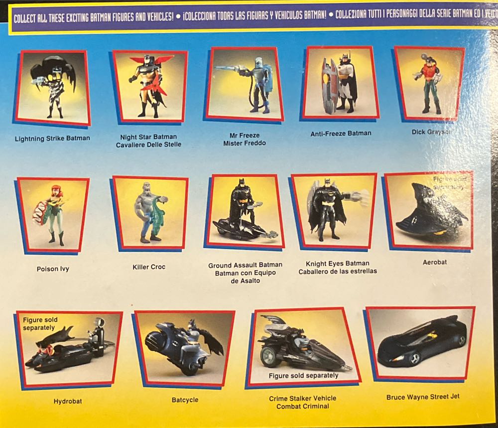 Batman The Animated Series Poison Ivy Tri Card - Kenner action figure collectible [Barcode 5023117232534] - Main Image 2