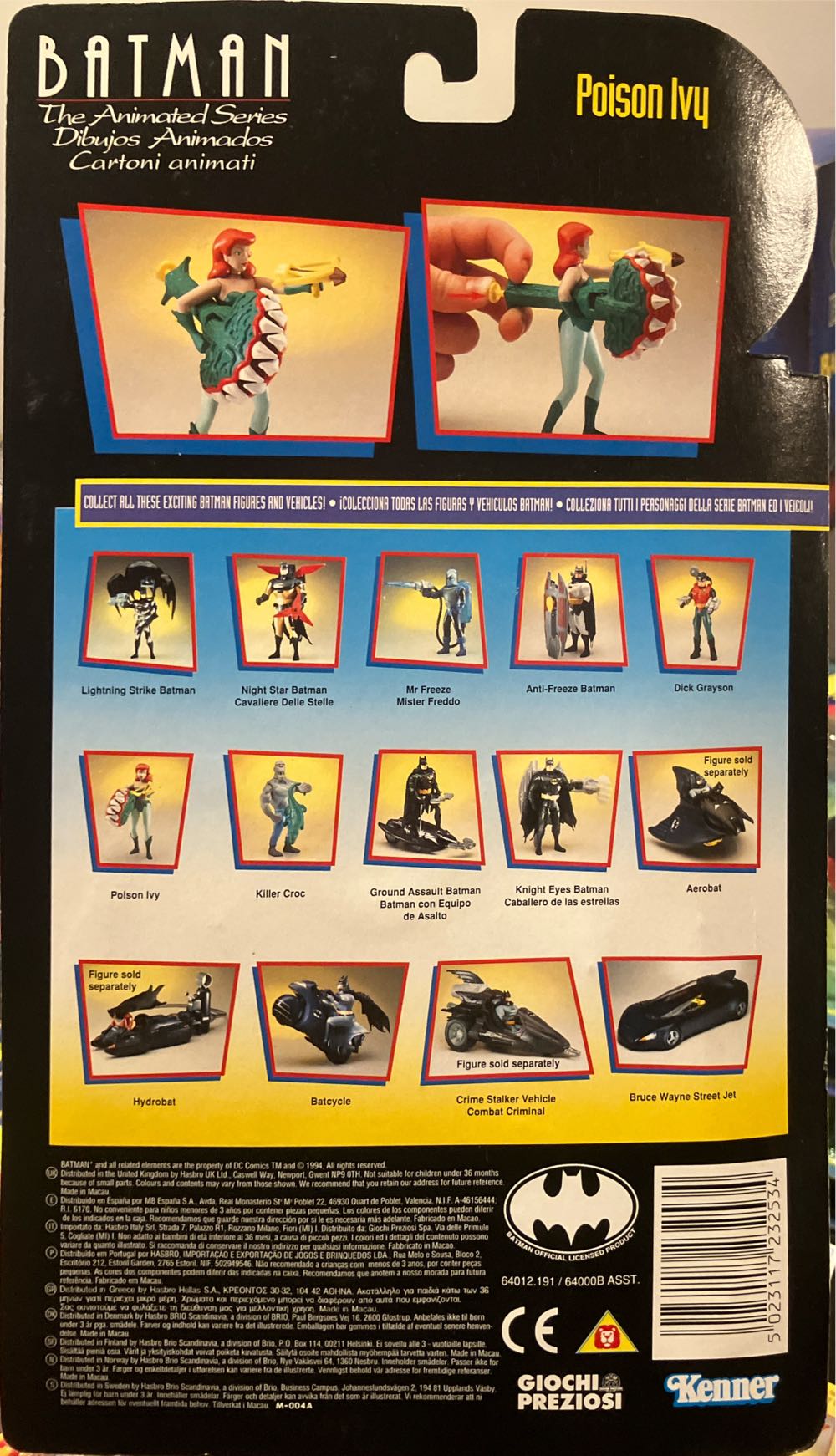 Batman The Animated Series Poison Ivy Tri Card - Kenner action figure collectible [Barcode 5023117232534] - Main Image 3