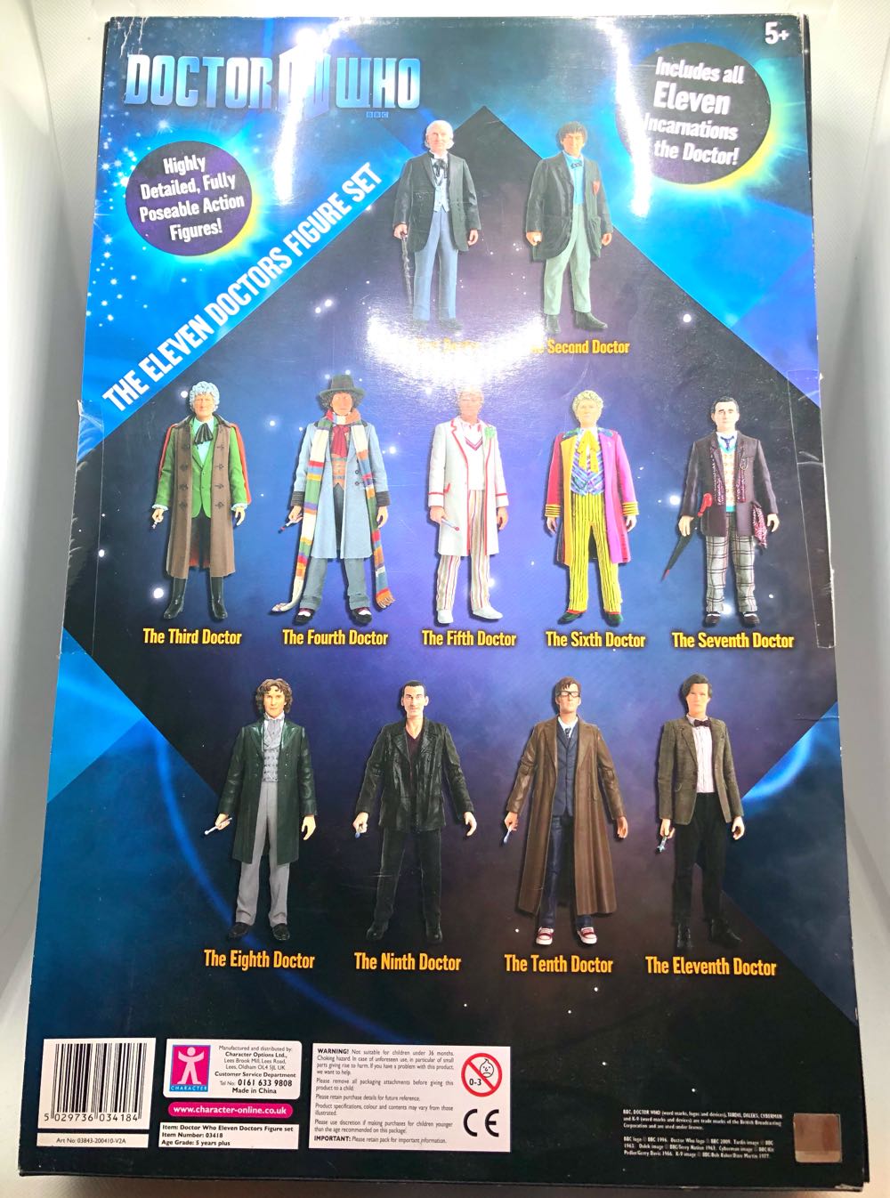 Doctor Who Eleven Doctors Set - Character Options (Doctor Who) action figure collectible [Barcode 5029736034184] - Main Image 2