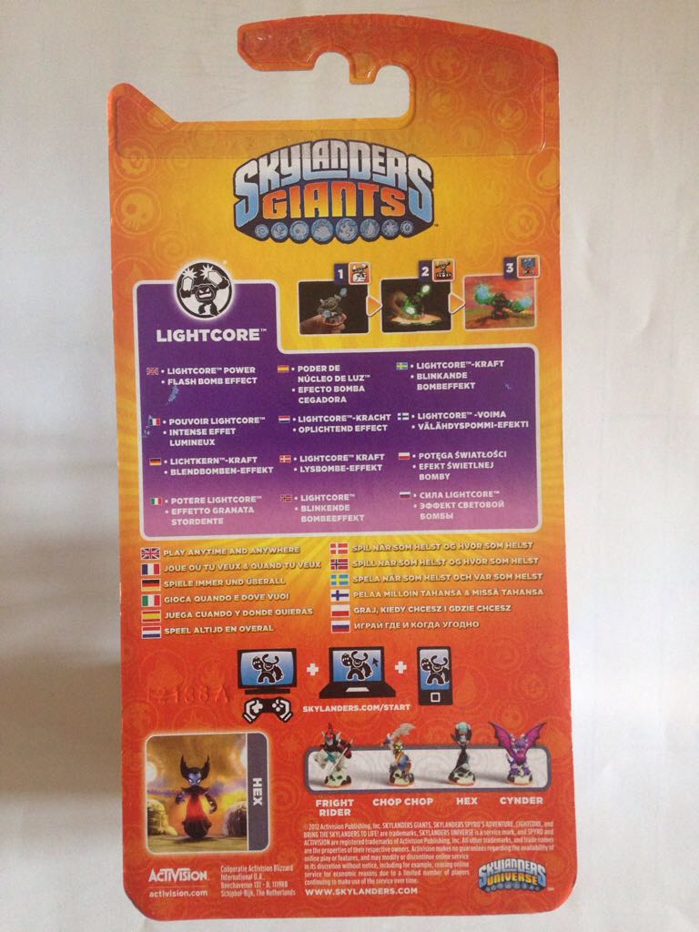 Lightcore Hex - Toys For Bob (Skylanders) action figure collectible [Barcode 5030917123238] - Main Image 2