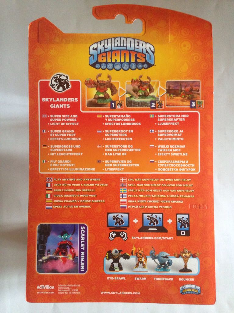 Ninjini Scarlet - Toys For Bob (Skylanders: Giants) action figure collectible [Barcode 5030917123511] - Main Image 2