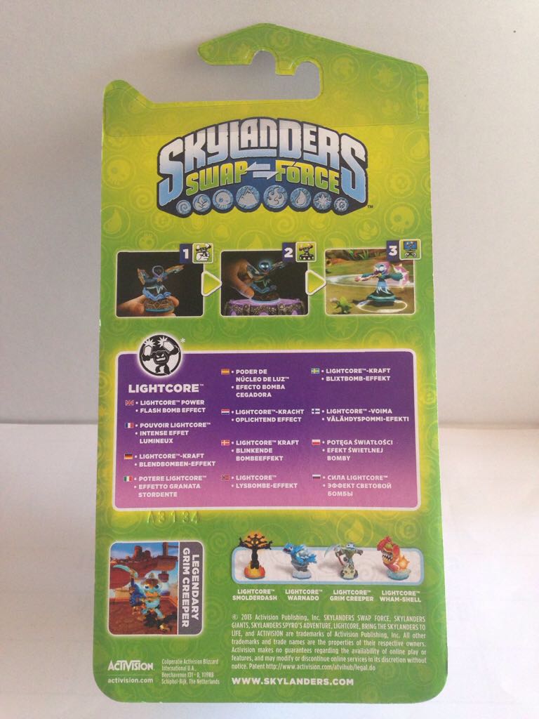 Skylanders Swap Force Figur Light Core Legendary Grim Creeper  action figure collectible [Barcode 5030917130342] - Main Image 2