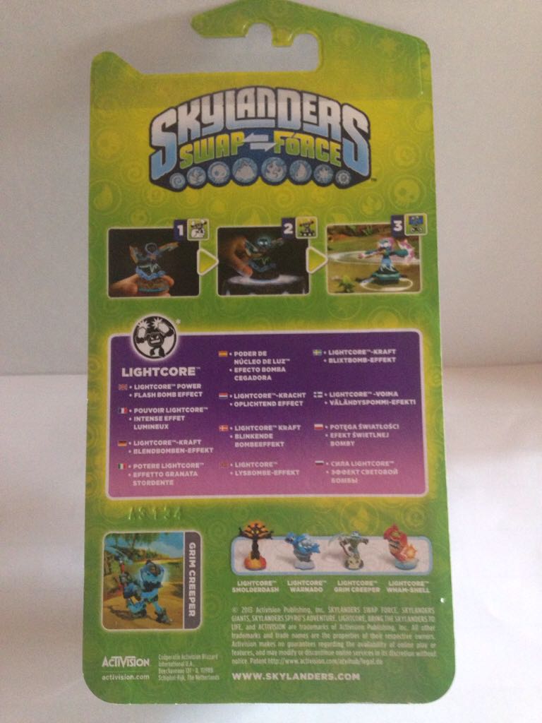 Grim Creeper LightCore - Toys For Bob (Skylanders) action figure collectible [Barcode 5030917130380] - Main Image 2