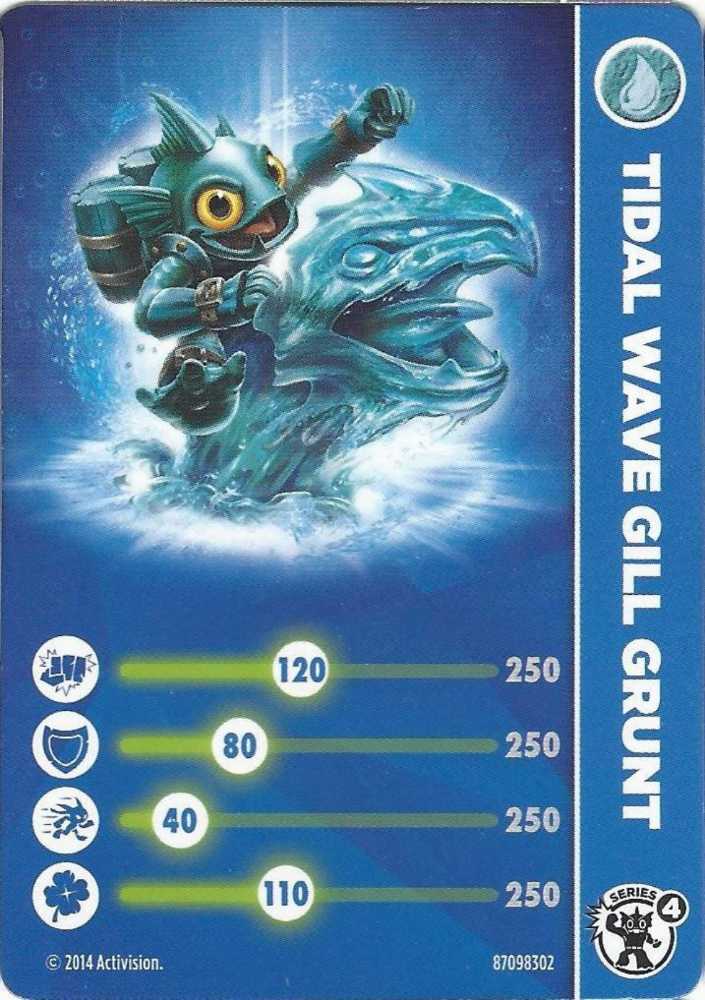 Tidal Wave Gill Grunt (Series 4)  - Activision (Skylanders - Trap Team) action figure collectible [Barcode 5030917143953] - Main Image 3