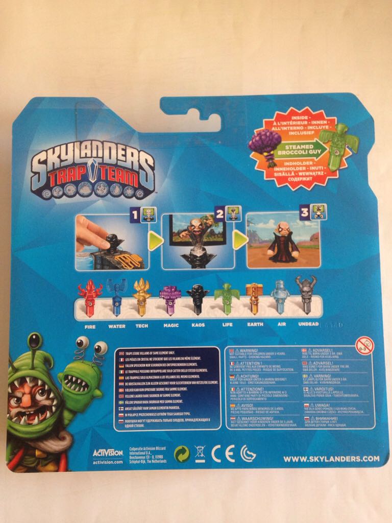 Skylanders Trap team 8 Fallenset Broccoli Guy  action figure collectible [Barcode 5030917148224] - Main Image 2