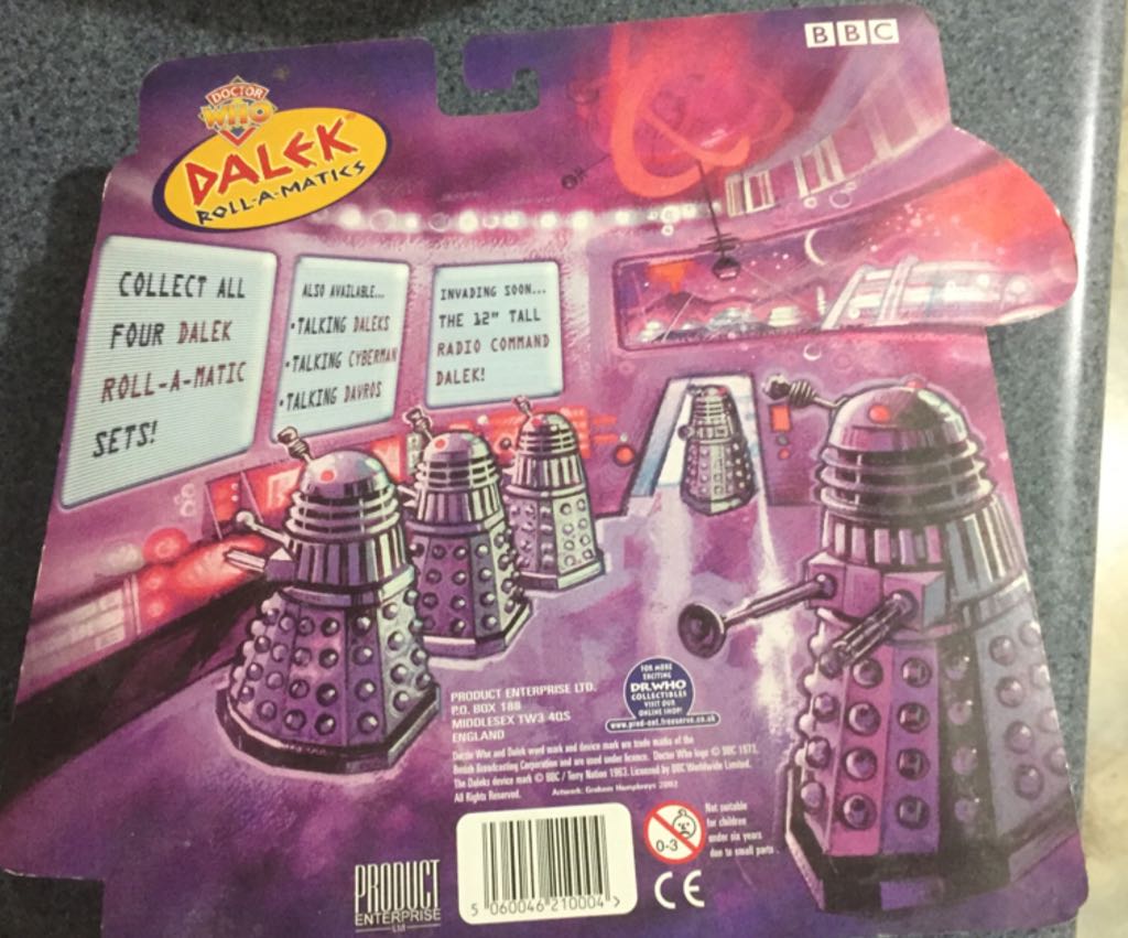 Dalek Roll-A-Matics  action figure collectible [Barcode 5060046210004] - Main Image 2