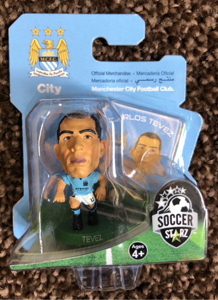 SoccerStarz - Manchester City - Carlos Tevez - Creative Toys Company action figure collectible [Barcode 5060220222694] - Main Image 2