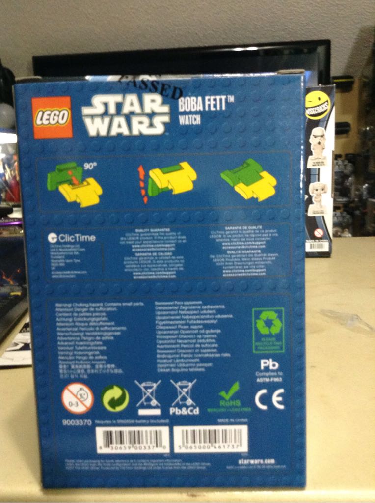 Lego Star Wars - BOBA FETT WATERPROOF WATCH With Mini Constructible Figure - Lego (Lego World Of Star Wars) action figure collectible [Barcode 5065000461737] - Main Image 2