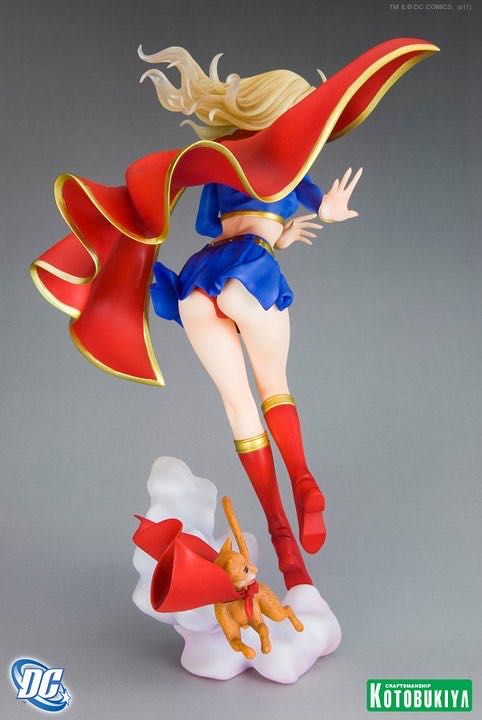 Supergirl & Streaky - Kotobukiya (Dc Comics Bishoujo Statue) action figure collectible [Barcode 603259014103] - Main Image 3