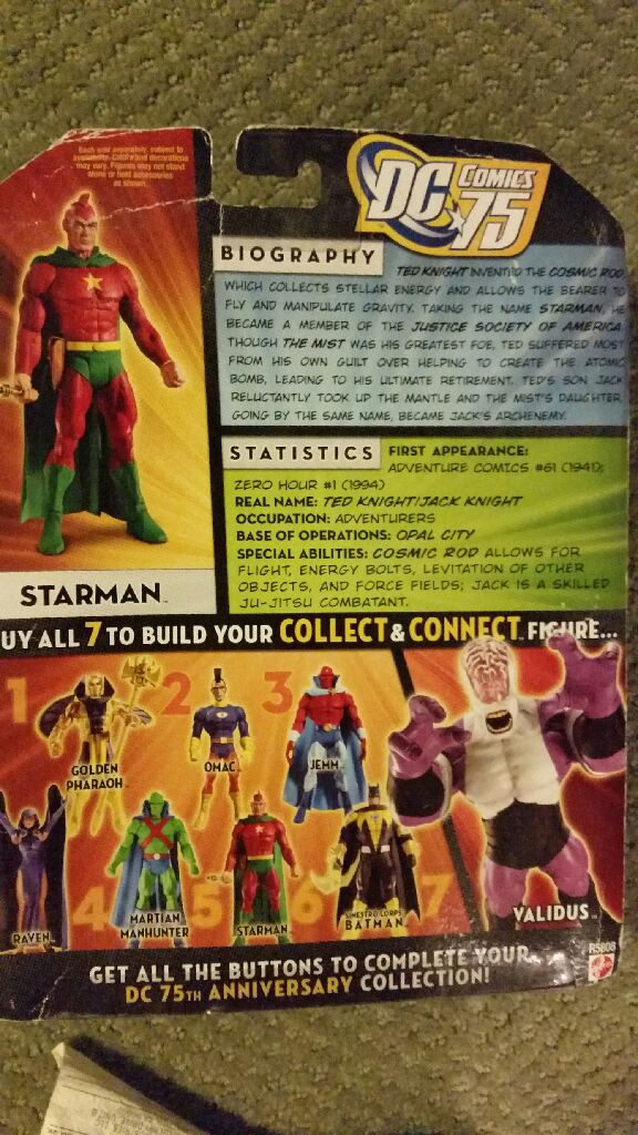 Starman [Classic] - Mattel (DC Universe Classics) action figure collectible [Barcode 603259021842] - Main Image 2