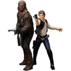 SW ArtFX+ Han Solo & Chewbacca - Kotobukiya (Star Wars) action figure collectible [Barcode 603259046289] - Main Image 2