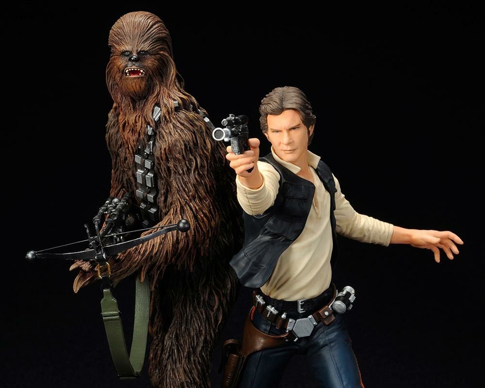 SW ArtFX+ Han Solo & Chewbacca - Kotobukiya (Star Wars) action figure collectible [Barcode 603259046289] - Main Image 4