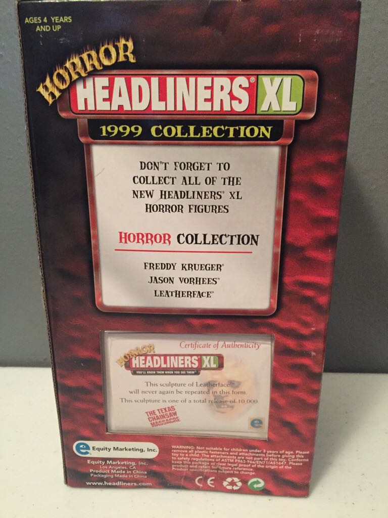 Freddy Krueger Horror Headliner - Equity (A Nightmare On Elm Street) action figure collectible [Barcode 608326690037] - Main Image 2