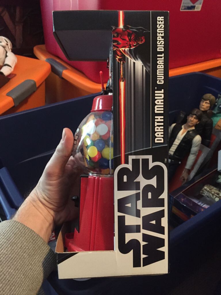 Darth Maul Gumball Dispenser  (Star Wars Novelty Item) action figure collectible [Barcode 609454628435] - Main Image 2