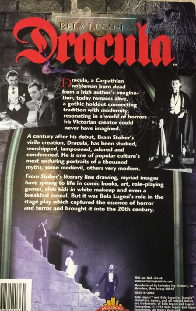 Bela Lugosi as Dracula - Exclusive Premiere (Limited Edition) action figure collectible [Barcode 611385120360] - Main Image 2