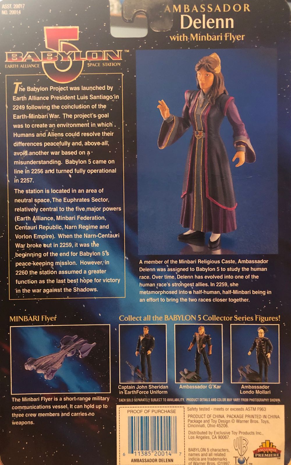 Babylon 5 Ambassador Delenn  - Exclusive Premiere (Babylon 5) action figure collectible [Barcode 611385200147] - Main Image 2