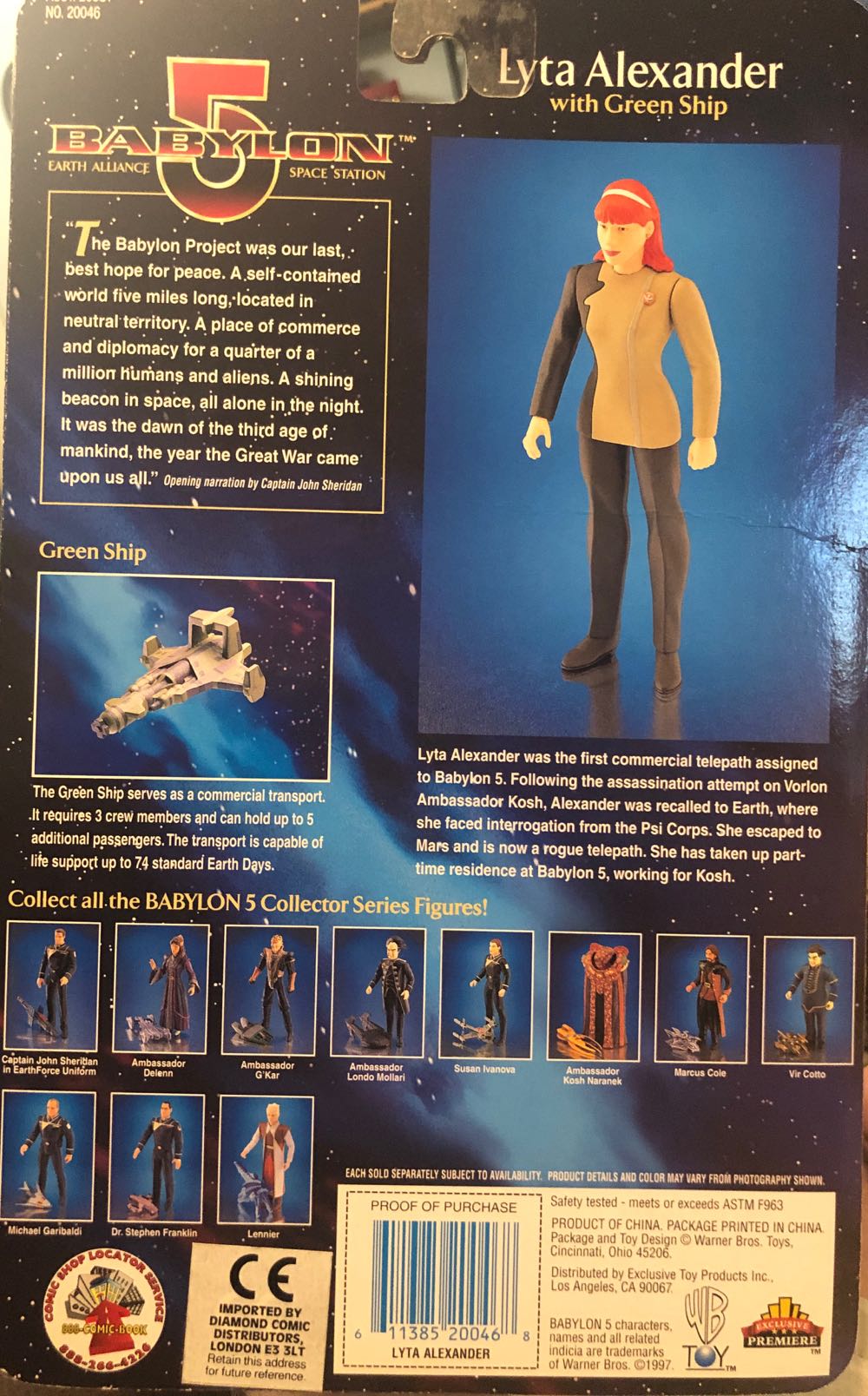 Babylon 5 Lyta Alexander - Exclusive Premiere (Babylon 5) action figure collectible [Barcode 611385200468] - Main Image 2