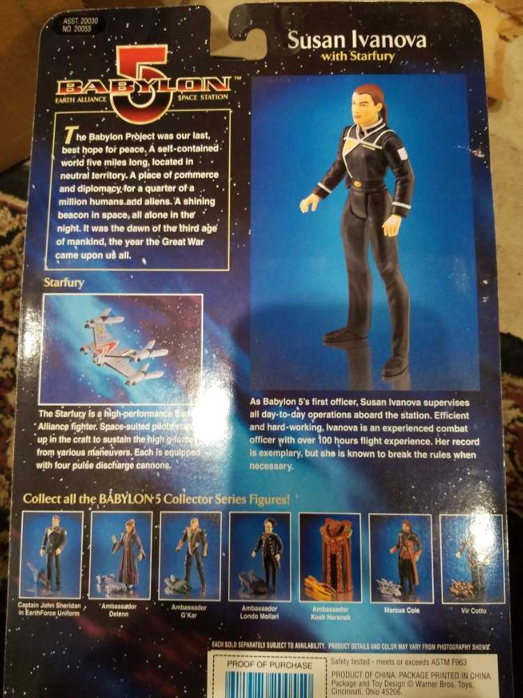 Babylon 5 Susan Ivanovo (Blue Uniform) - Exclusive Premiere (Babylon 5) action figure collectible [Barcode 611385200550] - Main Image 2