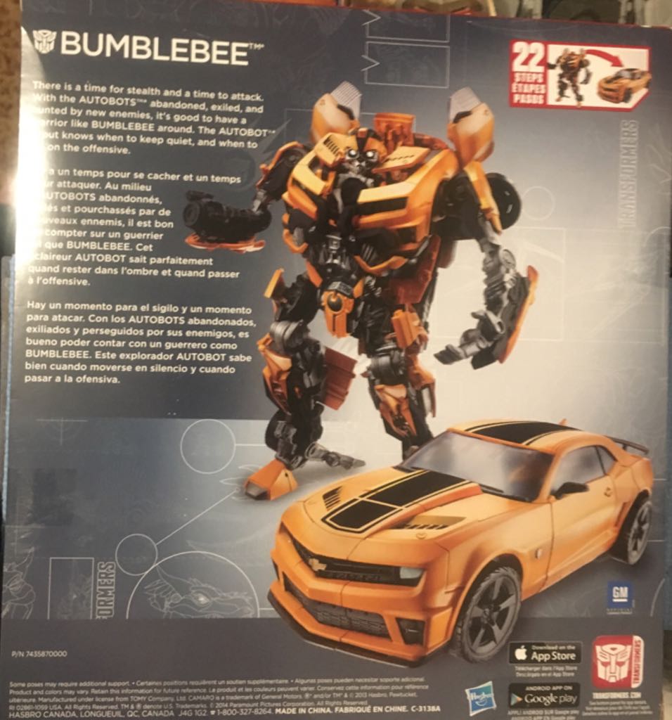 Bumblebee  (Transformers: Age Of Extinction) action figure collectible [Barcode 630509236244] - Main Image 2