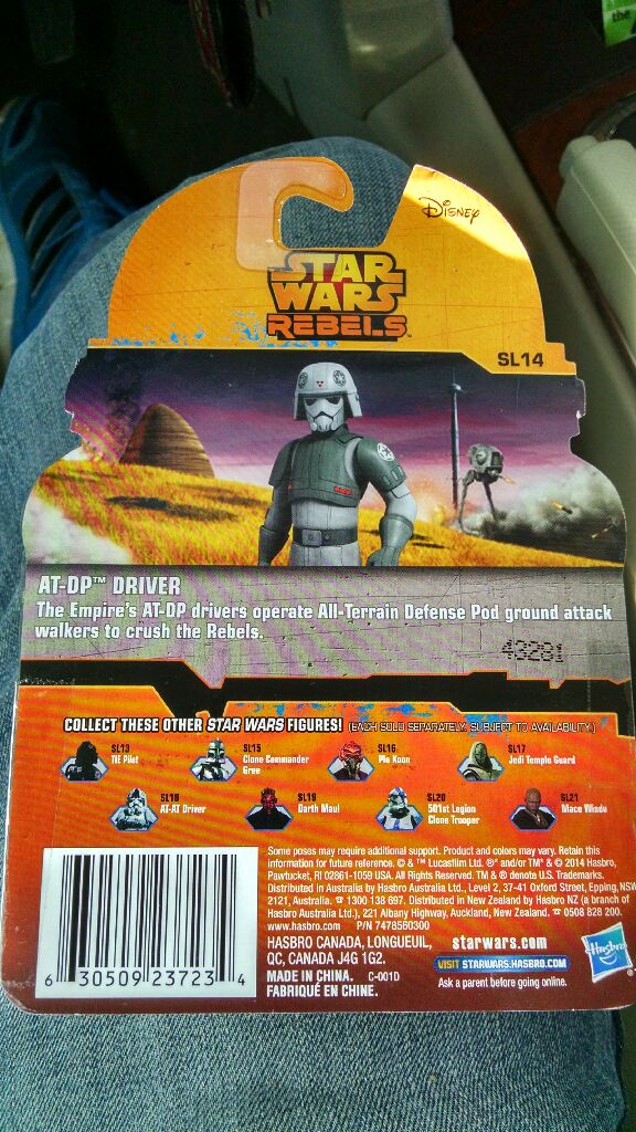 Rebels 1 #14 AT-DP Driver - Hasbro (Rebels Saga Legends 2014) action figure collectible [Barcode 630509237234] - Main Image 2