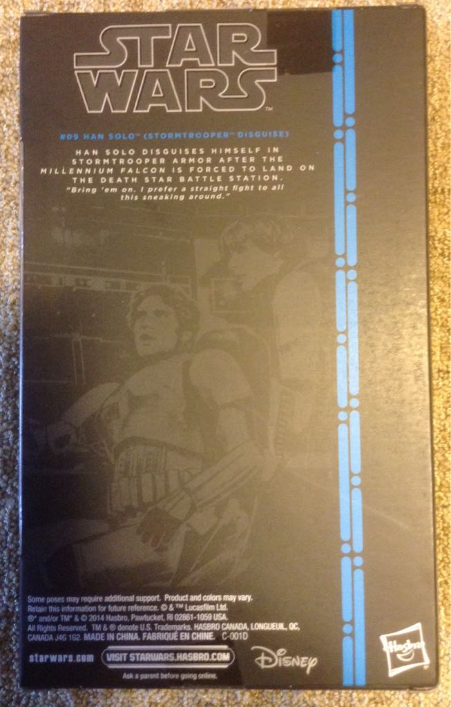 Blue Stripe #09 Han Solo (Stormtrooper) - Hasbro (Blue Line) action figure collectible [Barcode 630509237708] - Main Image 2