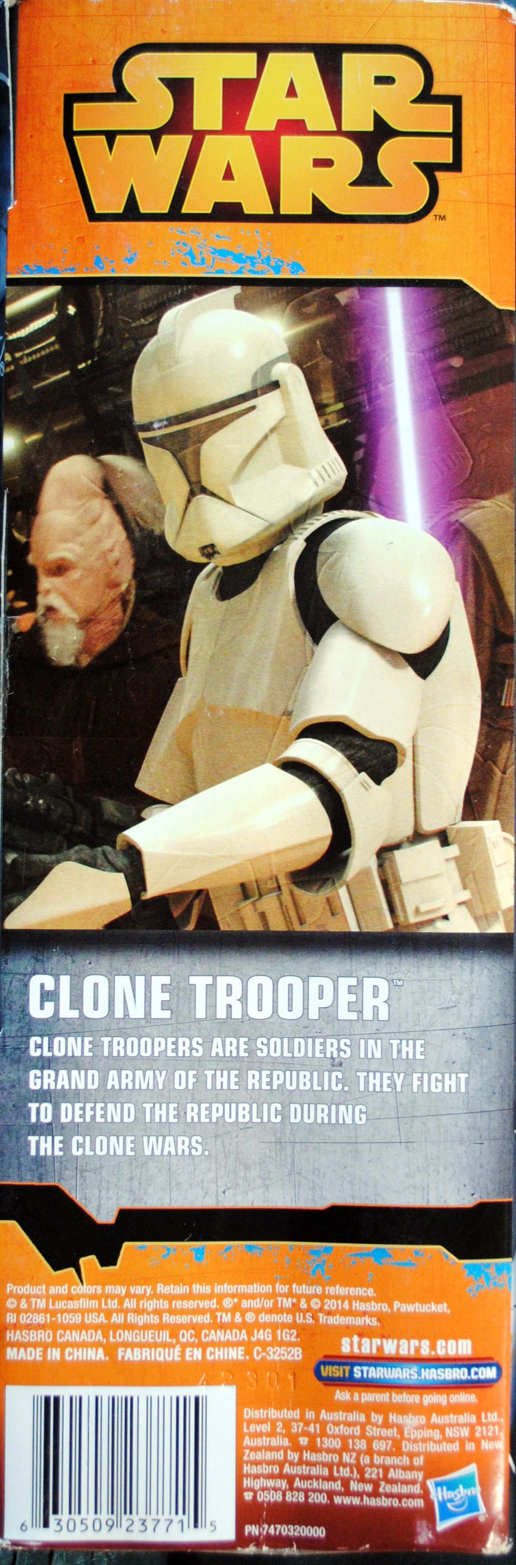 Clone Trooper (12 Inch) - Hasbro (Star Wars - Rebels) action figure collectible [Barcode 630509237715] - Main Image 2