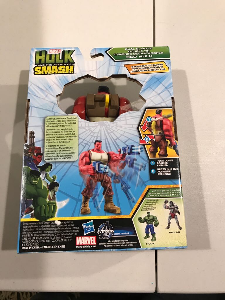 Hulk Agents Of Smash - Dual Blastin Red Hulk  action figure collectible [Barcode 630509246434] - Main Image 2