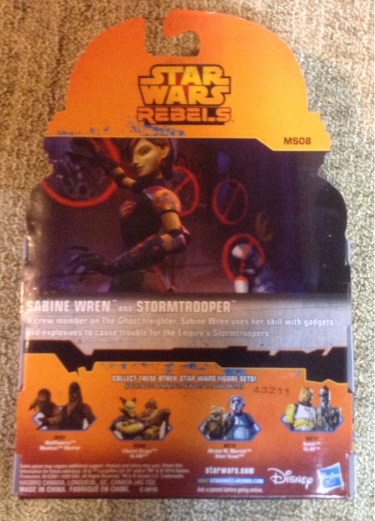 Sabine Wren And Imperial Stormtrooper - Hasbro (Mission Series) action figure collectible [Barcode 630509246823] - Main Image 2