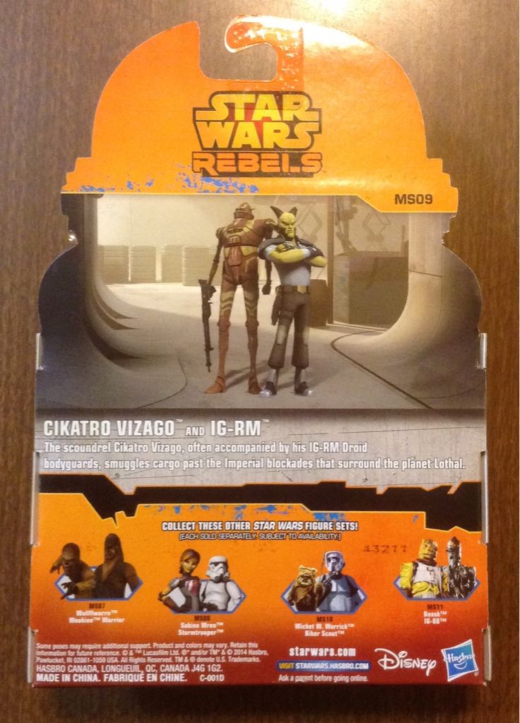 Cikatro Vizago And IG-RM - Hasbro (Star Wars Rebels) action figure collectible [Barcode 630509246861] - Main Image 2