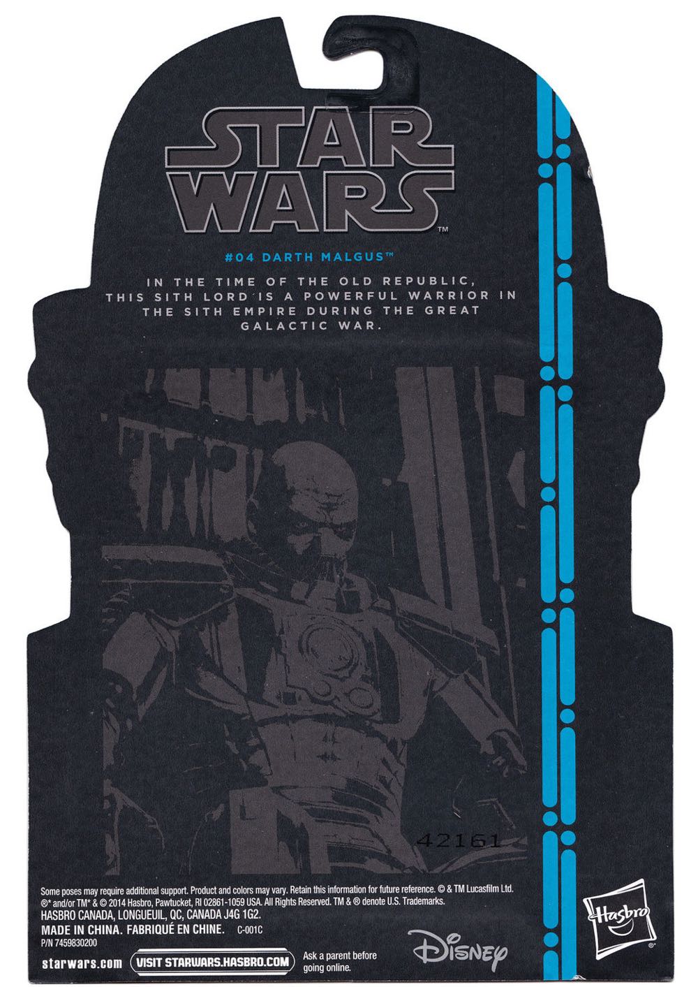 2#04 - Darth Malgus - Hasbro (Star Wars - Black Series - 3.75 - Blue) action figure collectible [Barcode 630509246953] - Main Image 4