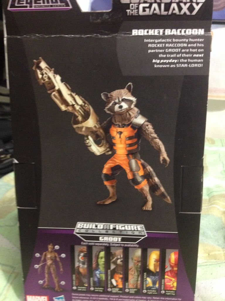 Rocket Racoon - Hasbro (Marvel Legends GotG Groot BAF) action figure collectible [Barcode 630509247417] - Main Image 2