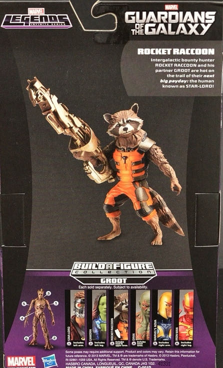 Rocket Racoon - Hasbro (Marvel Legends GotG Groot BAF) action figure collectible [Barcode 630509247417] - Main Image 3