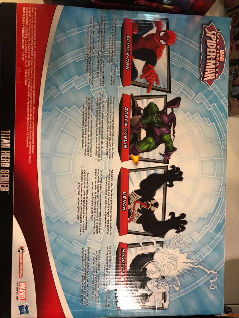 Marvel Titan Hero Series - Ultimate Spiderman Target Exclusive 4 Pack ( Spiderman, Green Goblin, Venom, And Electro )  action figure collectible [Barcode 630509247608] - Main Image 2
