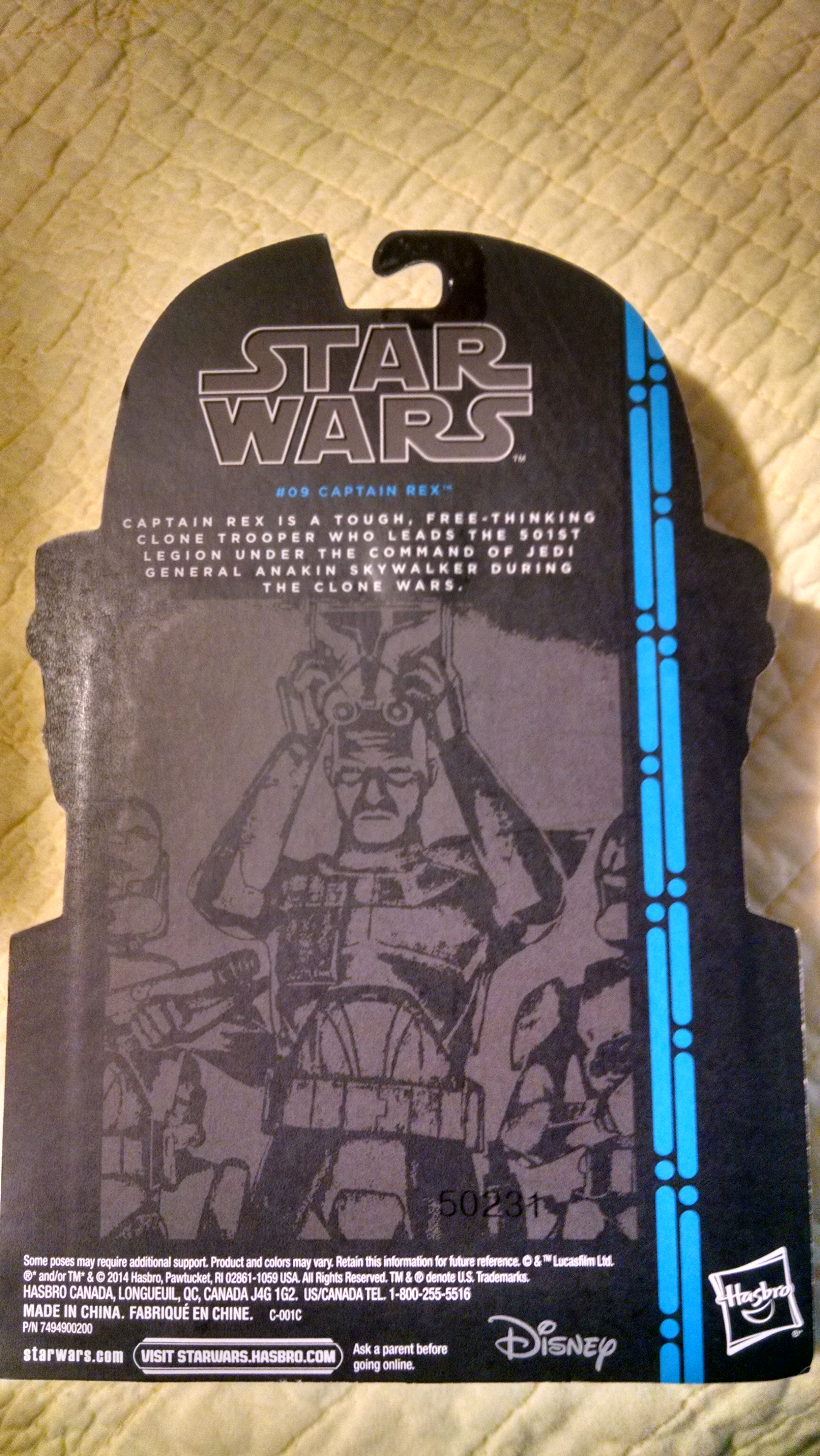 TBS2 3.75”: #9 Captain Rex - Hasbro (23 - TBS - Phase 2) action figure collectible [Barcode 630509251797] - Main Image 2