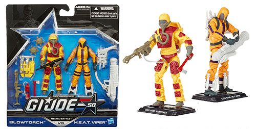 Blowtorch VS H.E.A.T. Viper - Hasbro (G.I. Joe: 50th Anniversary) action figure collectible [Barcode 630509252381] - Main Image 2