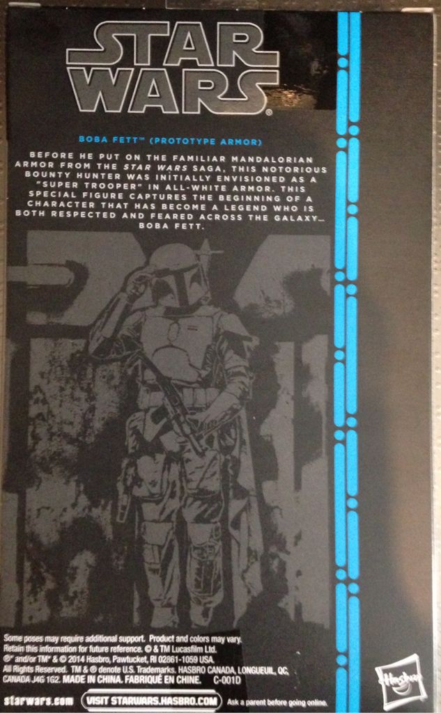 Blue Stripe #00 Boba Fett (Prototype Armor) - Hasbro (Star Wars: Episode V - The Empire Strikes Back) action figure collectible [Barcode 630509252541] - Main Image 2