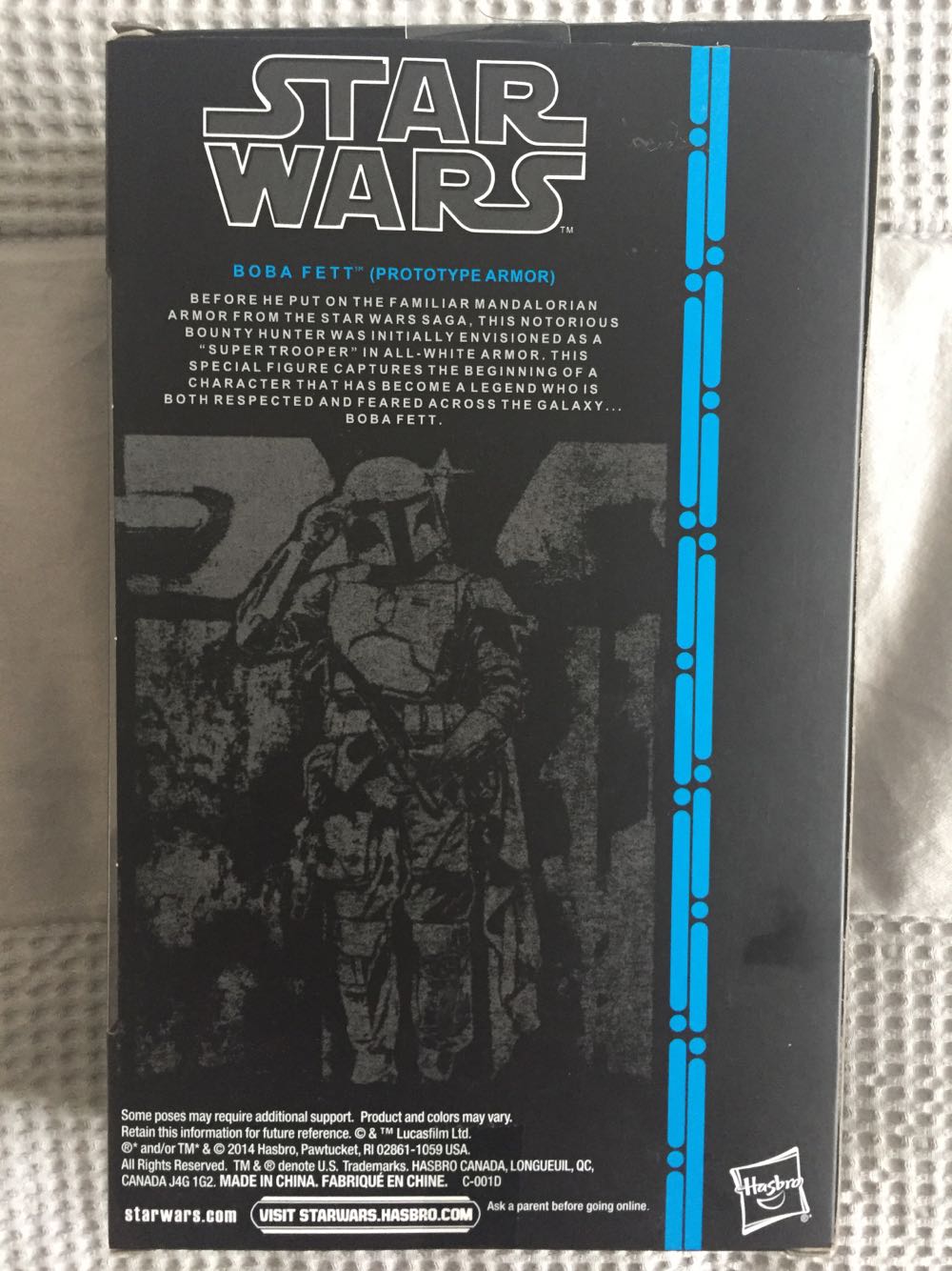 Blue Stripe #00 Boba Fett (Prototype Armor) - Hasbro (Star Wars: Episode V - The Empire Strikes Back) action figure collectible [Barcode 630509252541] - Main Image 4