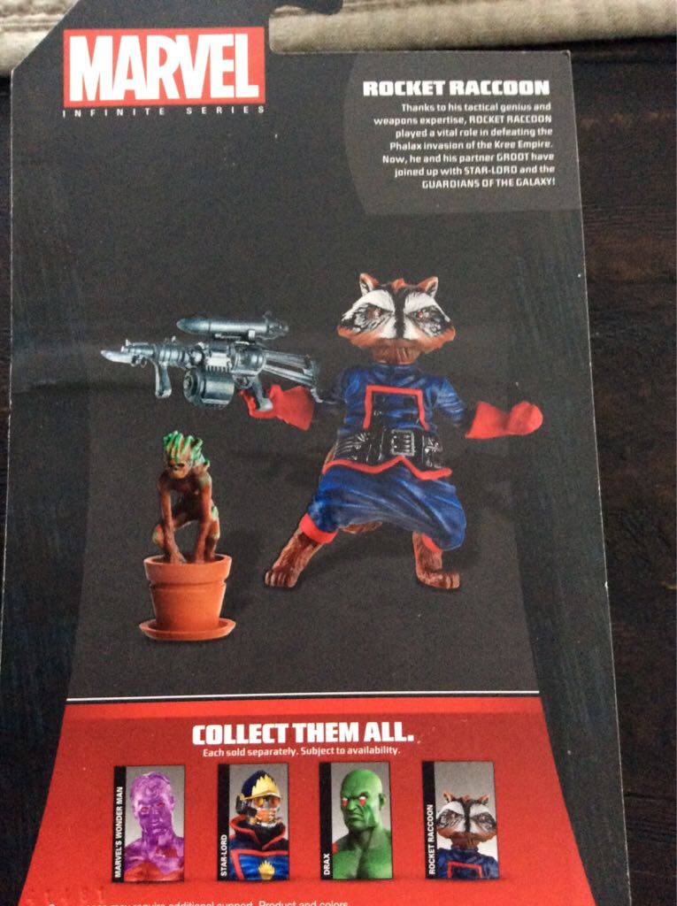 Marvels Infinite Series Rocket Raccoon - Marvel (Marvel Infinite Series) action figure collectible [Barcode 630509254415] - Main Image 2