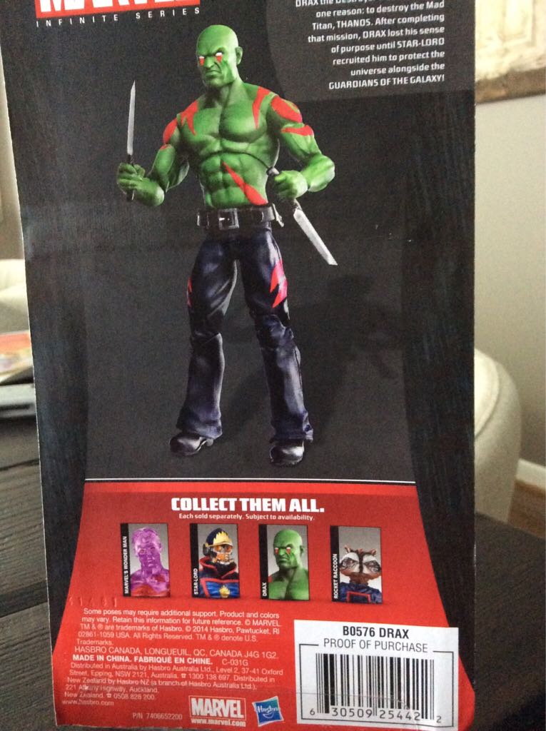 Drax - Marvel (Marvel Infinite Series) action figure collectible [Barcode 630509254422] - Main Image 2