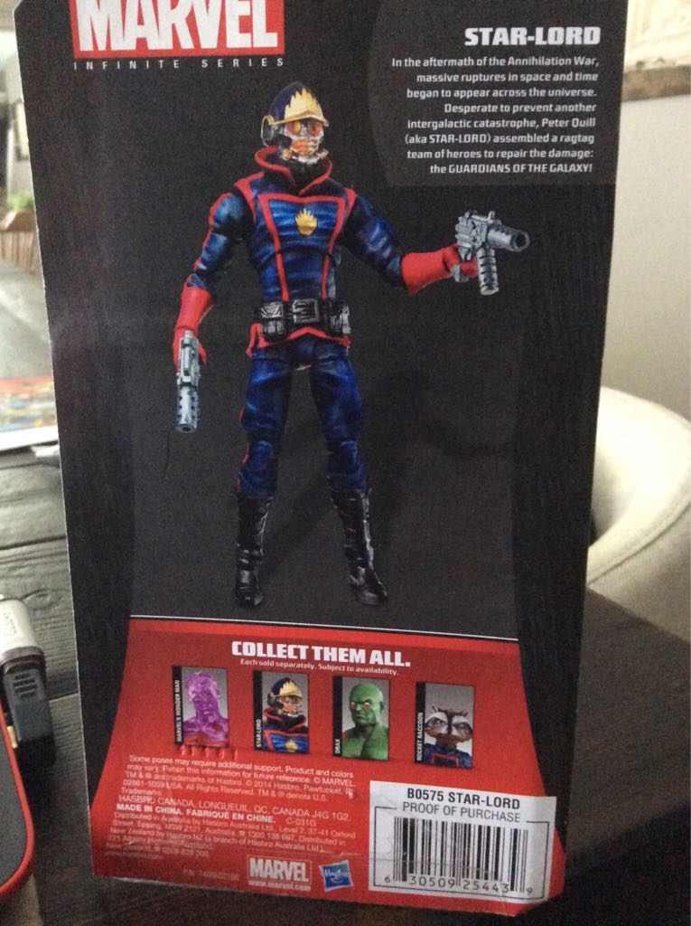 Marvel- Star-Lord Infinite - Marvel (Marvel Infinite Series) action figure collectible [Barcode 630509254439] - Main Image 2
