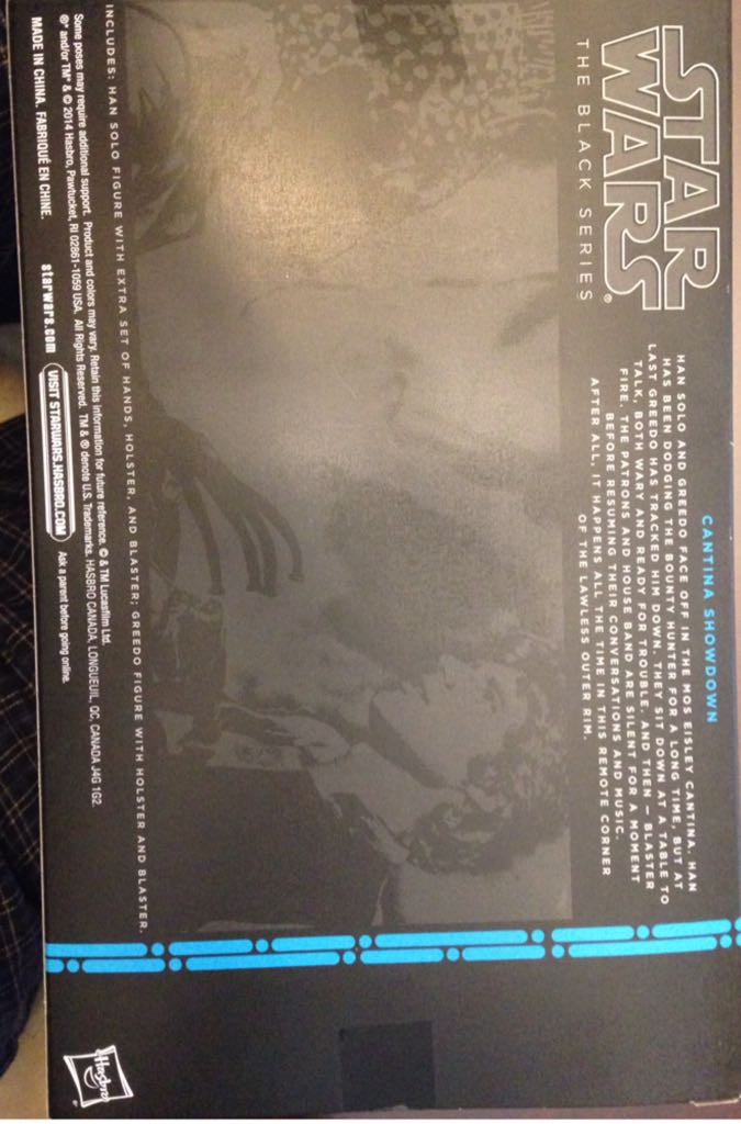 (D) Cantina Showdown (ToysRus Exclusive) - Hasbro (Star Wars Black 6”) (Star Wars - Blue Series) action figure collectible [Barcode 630509260843] - Main Image 2