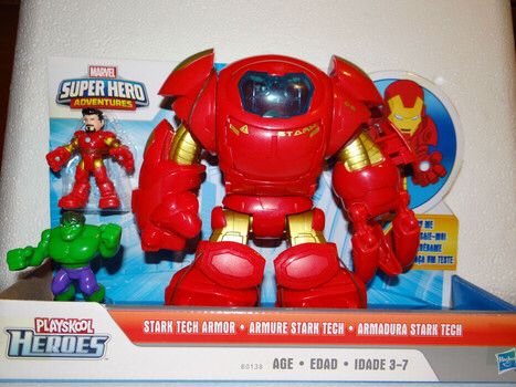 Playskool Heroes: Stark Tech Armor - Hasbro (Marvel Super Hero Adventures) action figure collectible [Barcode 630509261574] - Main Image 2