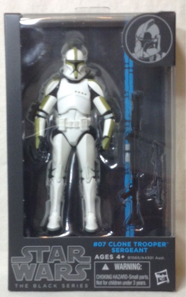 Blue Stripe #07 Clone Trooper Sergeant - Hasbro (Star Wars - The Black Series) action figure collectible [Barcode 630509262380] - Main Image 1