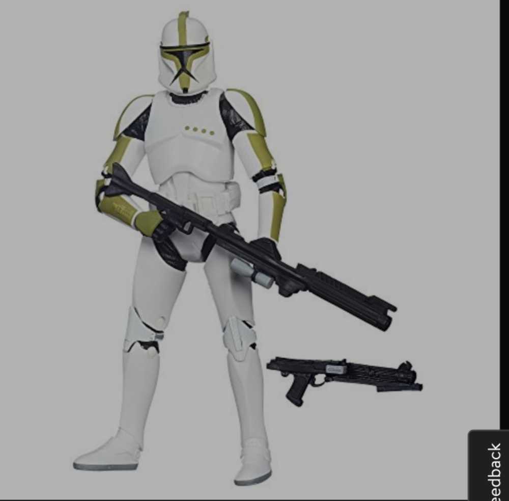 Blue Stripe #07 Clone Trooper Sergeant - Hasbro (Star Wars - The Black Series) action figure collectible [Barcode 630509262380] - Main Image 3
