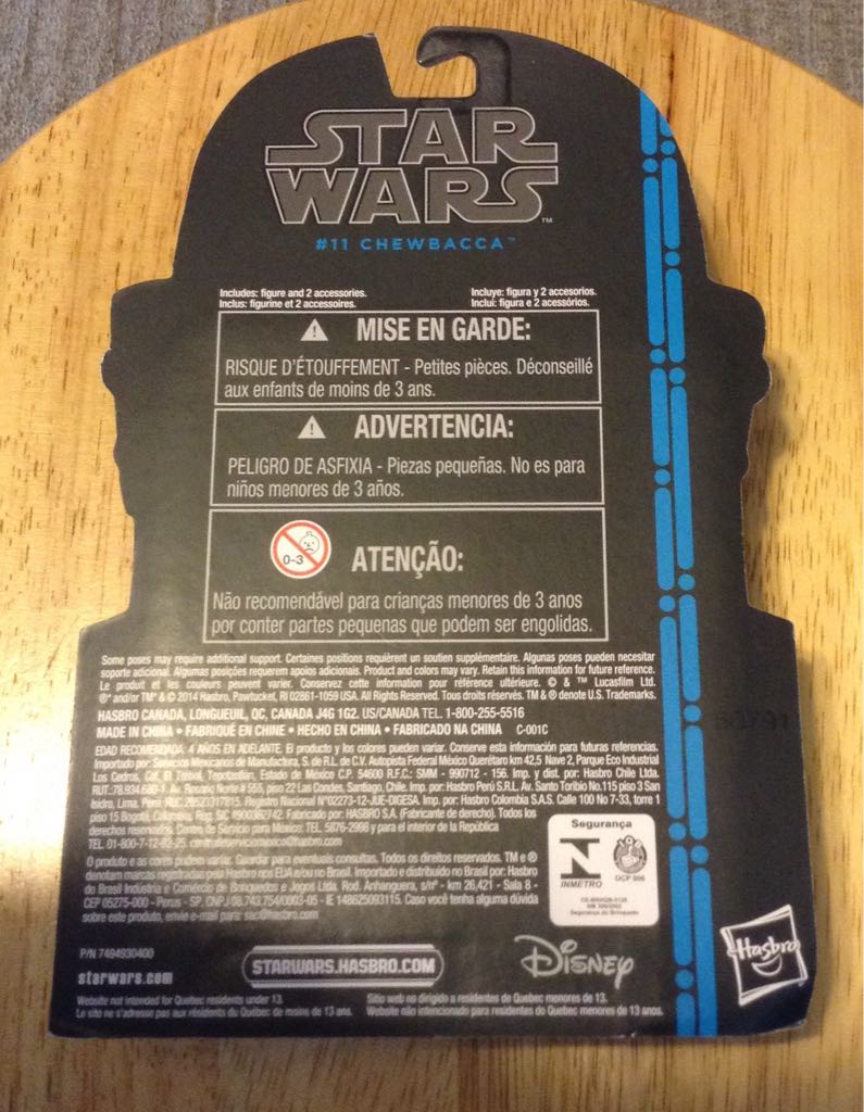 #11 Chewbacca - Hasbro (2013-Now The Black Series 3.75) action figure collectible [Barcode 630509263387] - Main Image 2