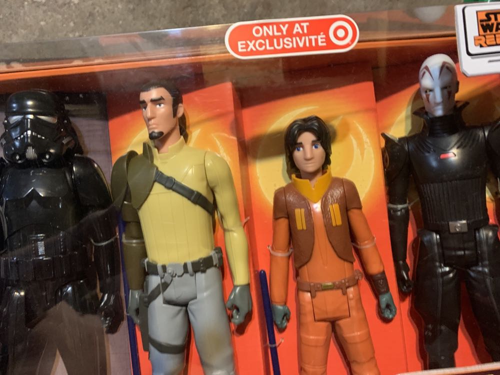 Hero And Villians Darth Vader Clone Trooper Captain Shadow Trooper Kanan Jarrus Ezra Bridger The Inquisitor  - Hasbro (2014 Rebels Saga Legends) action figure collectible [Barcode 630509268801] - Main Image 3
