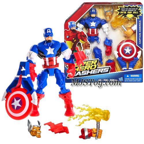 Captain America - Hasbro (Marvel Super Hero Mashers) action figure collectible [Barcode 630509278695] - Main Image 2